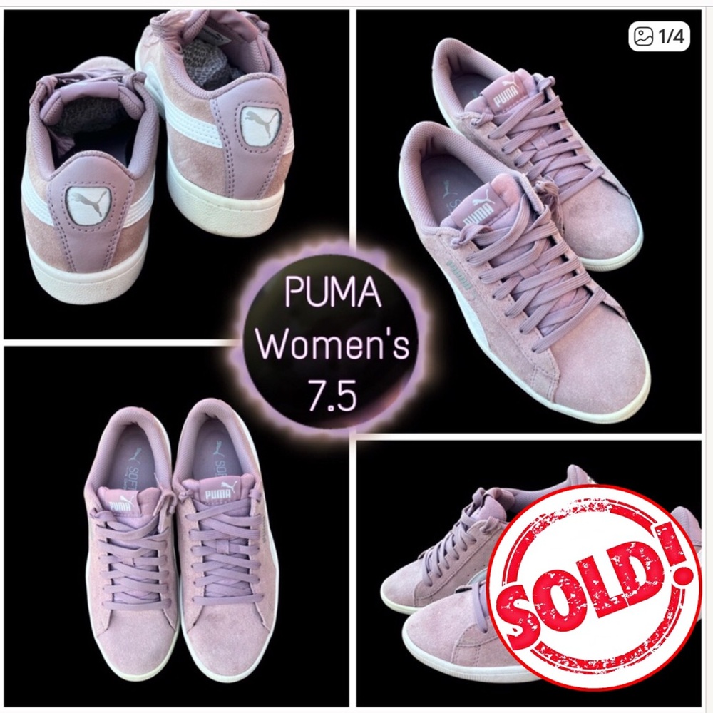 PUMA Women's Suede Sneakers - Purple